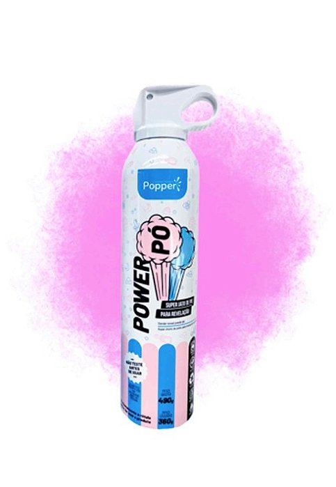 Jato Em Pó Colorido Chá Revelação 360g Rosa Menina