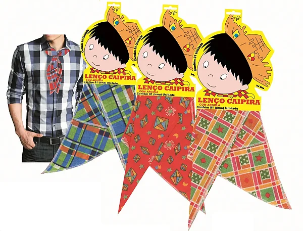 Lenço Com Argola (G)- Festa Junina - Unid