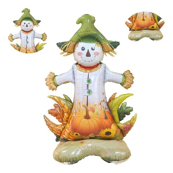 Balão De Festa Metalizado C/ Base 47 120cm Espantalho - Unid