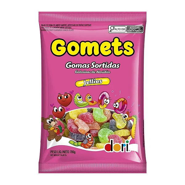Bala De Goma Gomets Goma De Frutas Sortidas - 700g