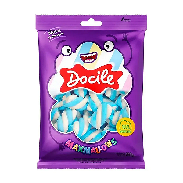 Marshmallow Twist Azul/branco 250g - Docile