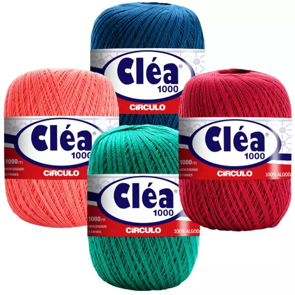 Linha Cléa 1000 Novelo Tricô Crochê - Unid - Círculo