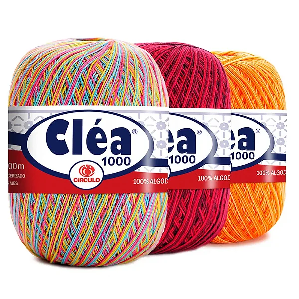 Linha Cléa 1000 Novelo Tricô Crochê Multicolor - Unid - Círculo