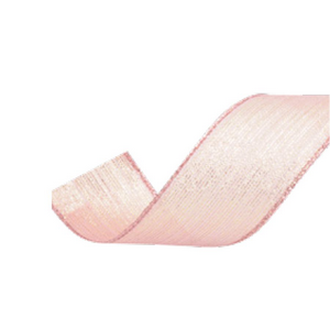 Fita Aramada Rosa Velho Lisa 6,3x9,14m - Decoração Natalina