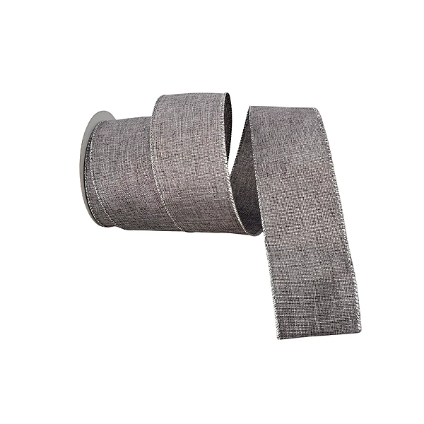 Fita Decorativa Natal Prata 63mm x 9,14m - Unid