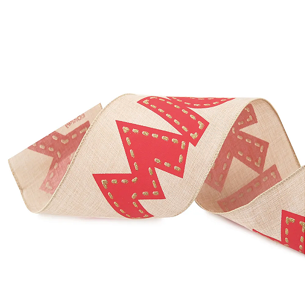 Fita Decorativa Mickey Disney 10cm X 4,57 Metros Cru - Unid