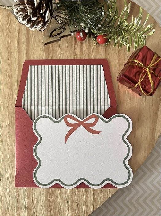 Cartão Laço de Natal