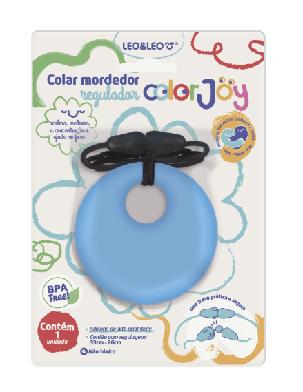Colar Mordedor Sensorial Color Joy