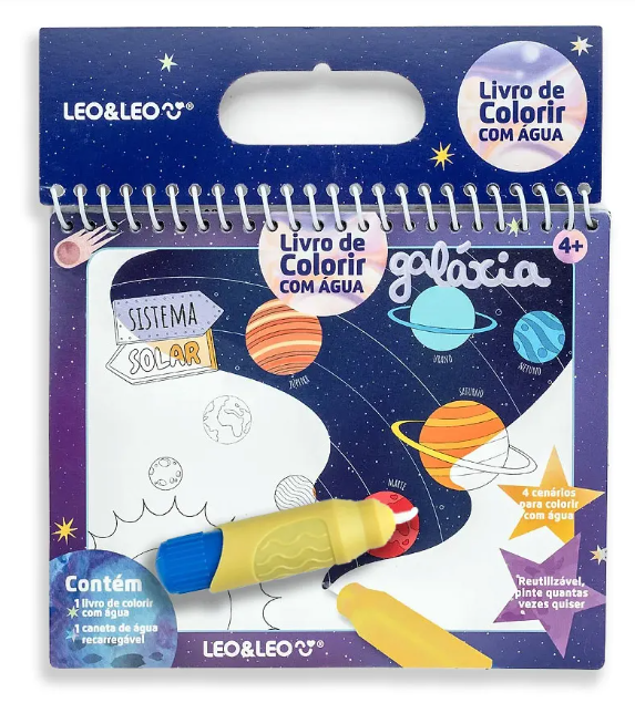 Livro de colorir com água:  GALÁXIA