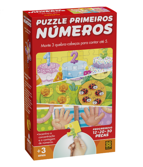 Puzzle Progressivo Primeiros Números