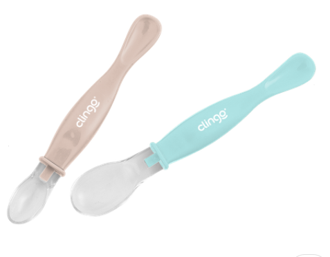 Colher Ponta Dupla Colors Neutro – Kit com 2 Unidades