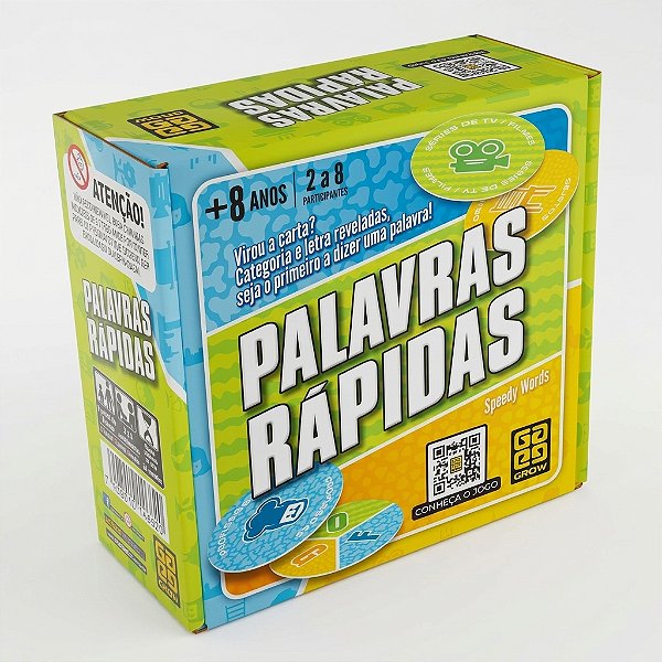 Palavras Rápidas Grow | Linguagem, Atenção e Estimulação Cognitiva