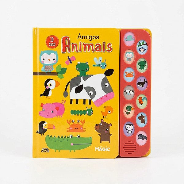 Livro Sonoro Amigos Animais - 12 sons