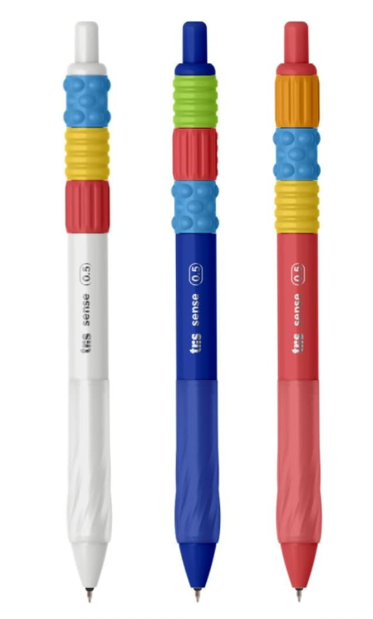 Caneta Gel Sense Retrátil - Sensorial com Peças Giratórias