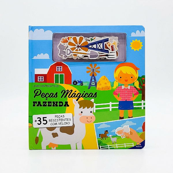 Peças Mágicas – Fazenda | Livro Interativo com Velcro