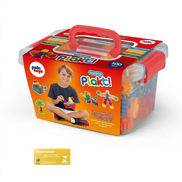 Maleta Plakt - 100 peças