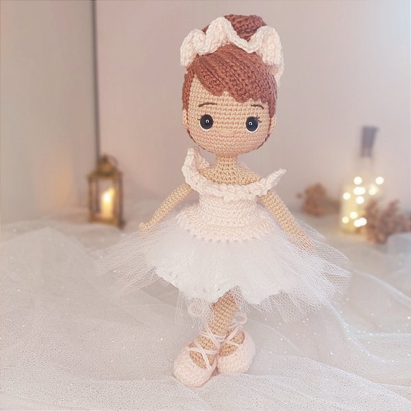 Boneca Bailarina Amigurumi