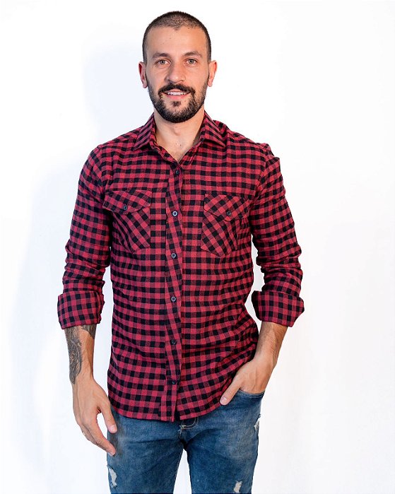 Camisas Maga longa Flanela