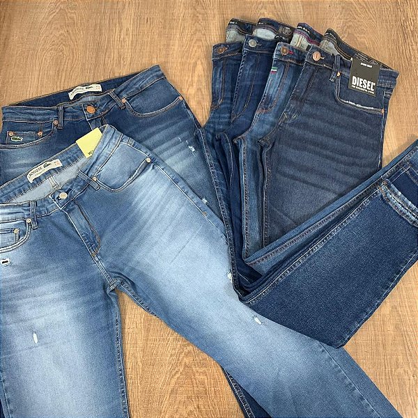 Calças Diesel e Lacoste