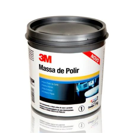 MASSA DE POLIR BASE D'ÁGUA 1KG - 3M