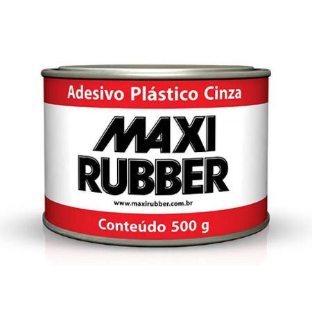 ADESIVO PLÁSTICO CINZA 500GR - MAXI RUBBER