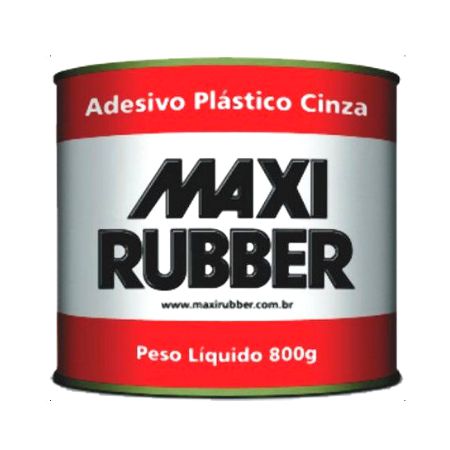 ADESIVO PLÁSTICO CINZA 800gr - MAXI RUBBER