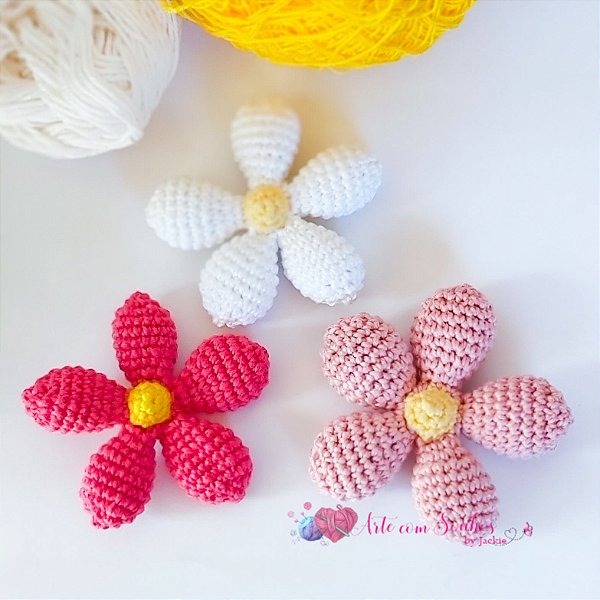 Florzinha Amigurumi para mobile 7cm