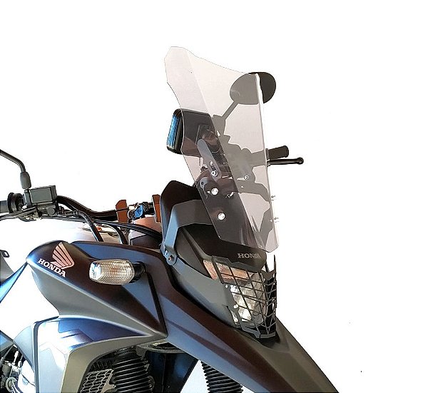 Bolha Transparente + suporte GPS Xre300 Honda Parabrisa Xre 300 Cristal 2018 2017 2016 2015 2014 2013 2012 2011 2010