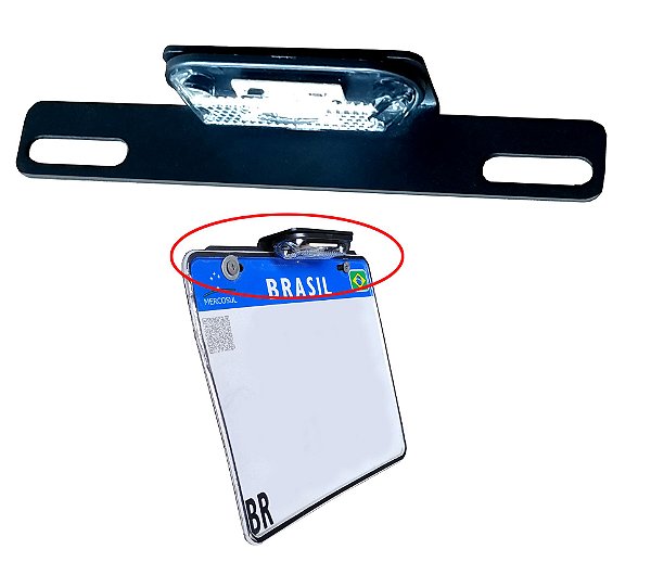 Lanterna Luz Placa Moto Led Moto Esportiva Sport Cafe Racer Bike Scrambler