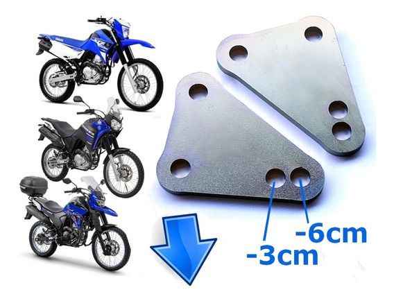 Kit Rebaixador 3cm 6cm Tenere 250 Xtz Lander Rebaixe Dog Bone link