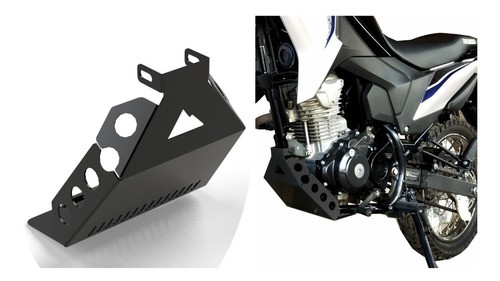 Protetor de Carter BROS 160 e XRE190 preto proteção motor