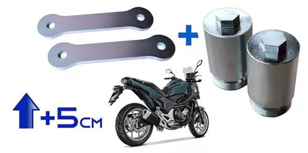 Prolongador de Bengala + Suspensão traseira 5cm NC750X NC750 NC700 2024 2023 2022 21 20 19 18 17 16 15 14