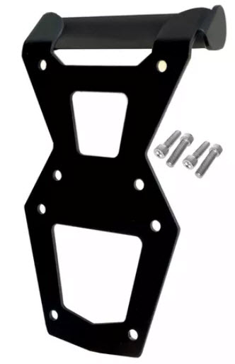 Prolongador de bolha Versys 300 com suporte tubular para celular e gps