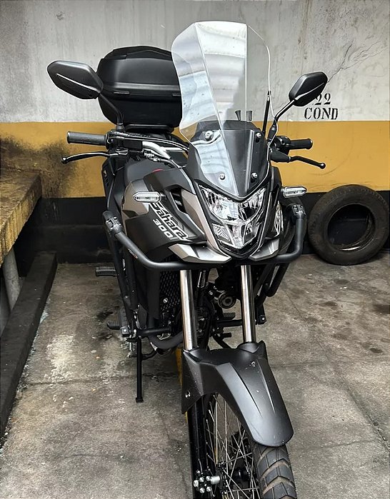 Bolha Alta Cristal Nova Honda 300 Sahara 2024 xre - Parabrisa alongada