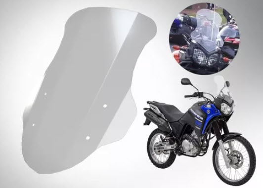 Bolha Alta Cristal Tenere 250 43cm Policarbonato