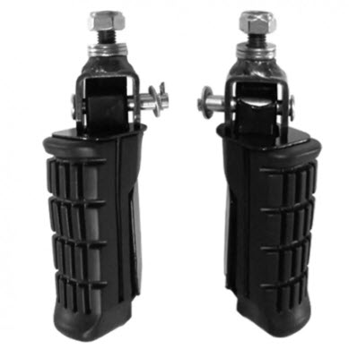 Pedaleira de descanso para protetor de carenagem e motor moto