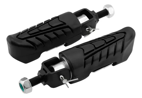 Pedaleira de descanso para protetor de carenagem e motor moto