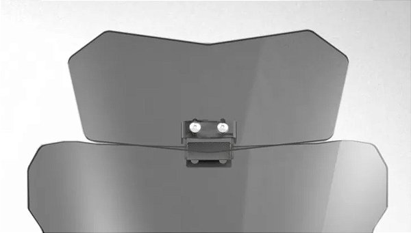 Defletor Fumê para bolhas ATACAMA - Lander 250 Crosser 150 FZ25 XRE300 XRE190 Bros CG160 FZ15 Fazer 250