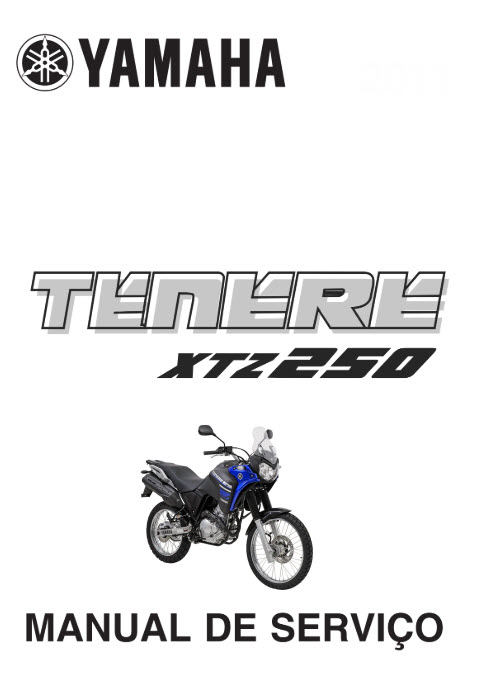 Manual de serviço manutenção (livro digital) da Yamaha TENERE 250