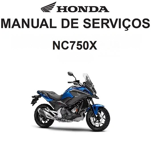 Manual de serviço manutenção (livro digital) honda NC750X - até 2021