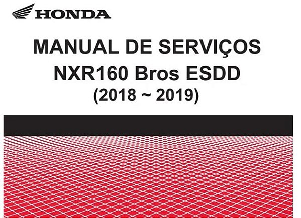 Manual de serviço manutenção (livro digital) Honda Bros 160 NXR160