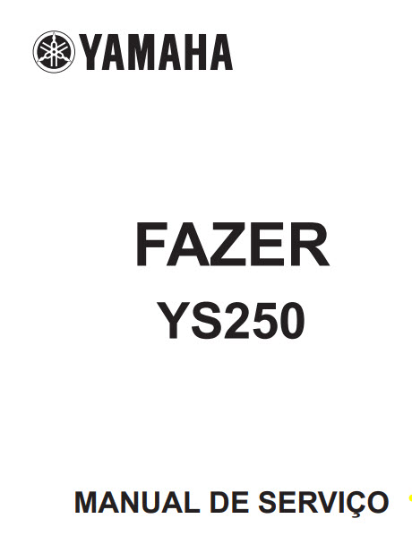 Manual de serviço manutenção (livro digital) Yamaha Fazer 250 até 2017