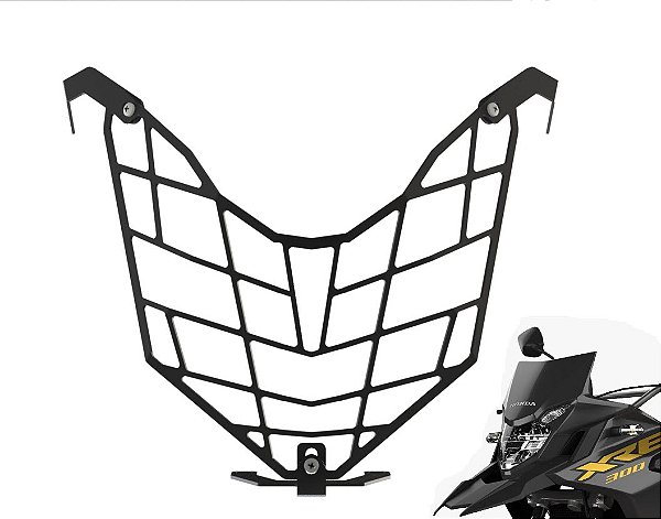 Protetor Grade de Farol XRE300 modelo novo 2019 2020 2021 2022 2023