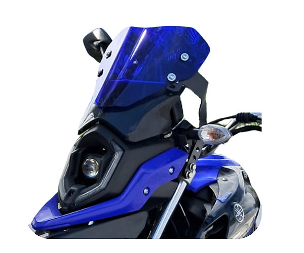 Mini bolha Azul Yamaha Crosser 150 Lander 250 Bros 160 Parabrisa