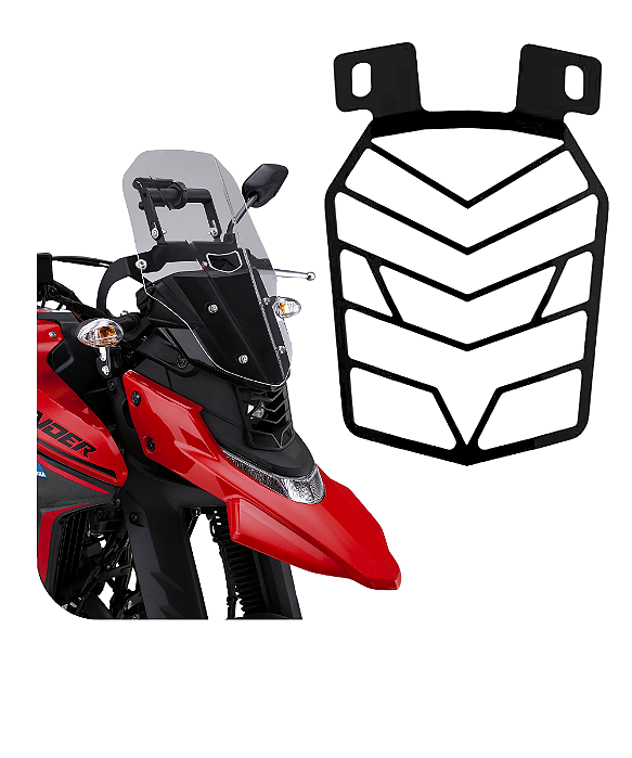 Protetor Grade de Farol Nova Lander 250 2025 2026 Yamaha Bloco ótico led