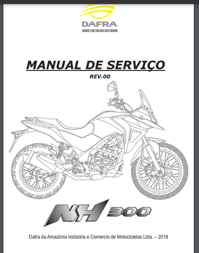 Manual de serviço manutenção (livro digital) Dafra NH300