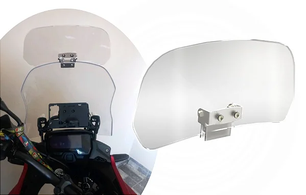Defletor para bolha de moto - Tiger 900 V-strom 800 Himalayan Citycom Cruisym 300 africa twin defletor xmax 250