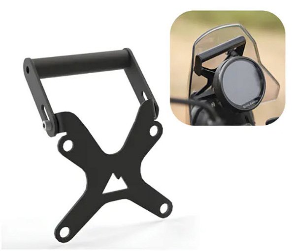 Suporte Celular GPS Himalayan 450 - Suporte Tubular Royal Enfield Carplay