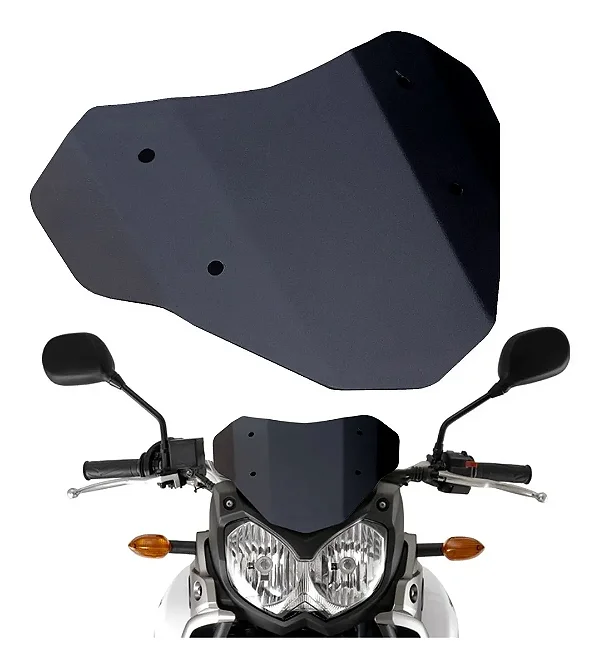 Mini Bolha de Aço Tenere 250 preto fosco