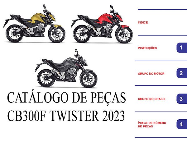 Catálogo de Peças CB300F (arquivo digital PDF)